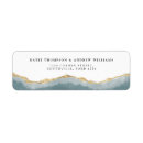 Search for turquoise wedding return address labels Simple