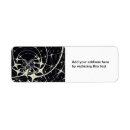 Search for spiderweb return address labels Black