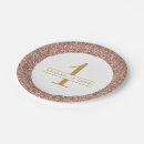 Search for rose gold paper plates Glitter
