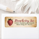 Search for dessert return address labels Strawberry