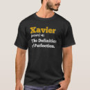 Search for xavier tshirts Definition