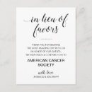 Search for in lieu of enclosure cards Charity donation