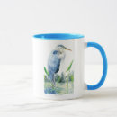 Search for great heron mugs Blue