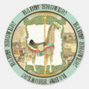 Search for circus carnival baby shower stickers For kids