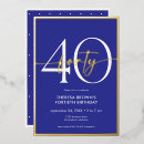 Search for royal blue and gold invitations Typography