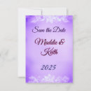 Search for floral christmas wedding save the dates Purple