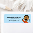 Search for cartoon characters return address labels Peanuts