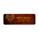 Search for victorian wedding return address labels Gold