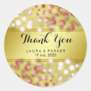 Search for gold foil thank you stickers Vintage