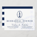Search for nautical rehearsal dinner invitations Navy and white