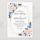Search for dusty blue and blush wedding invitations Eucalyptus