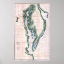 Search for chesapeake bay map art Vintage