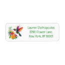 Search for hummingbird return address labels Beautiful