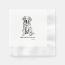Search for pet wedding napkins Dog