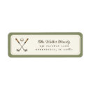 Search for golf club return address labels Watercolor