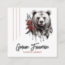 Search for black bear business cards Modern