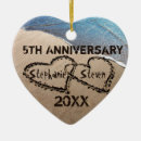 Search for 5th wedding anniversary christmas tree decorations Marriage