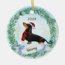 Search for sausage christmas tree decorations Black and tan