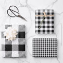 Search for black and white plaid wrapping paper Gingham