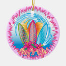 Search for surfer christmas tree decorations Water