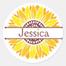 Search for sunflower monogram stickers Yellow