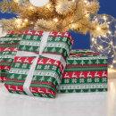 Search for vintage reindeer wrapping paper Pattern
