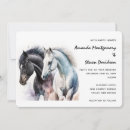 Search for black white horse invitations Equestrian