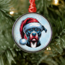 Search for pitbull christmas tree decorations Watercolor