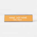 Search for orange name plates Business