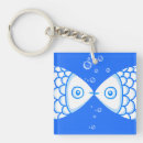 Search for pisces fish key rings Blue