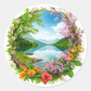 Search for mountain flower stickers Lake