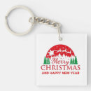 Search for decorated christmas tree square key rings Santa claus