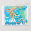 Search for greece map postcards Santorini