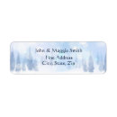 Search for frosty return address labels Watercolor