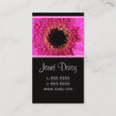 Search for gerbera business cards Pink gerbera daisy