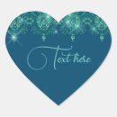 Search for elegant heart stickers Blue