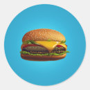 Search for burger illustration stickers Cheeseburger