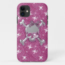 Search for girly skull iphone cases Black