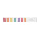 Search for creative return address labels Colourful