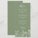 Search for boho menus Wildflowers