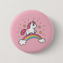 Search for cute cartoon unicorn badges Rainbow
