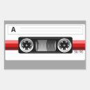 Search for red cassette tape stickers Audio