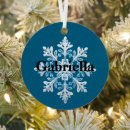 Search for light blue christmas tree decorations Snowflake