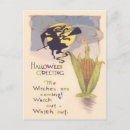 Search for vintage happy halloween postcards Autumn
