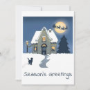 Search for snowy night christmas cards Moon
