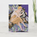 Search for art deco cats cards Kitten