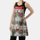Search for vintage aprons Red