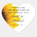 Search for sunflower thank you wedding stickers Thanks