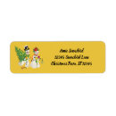 Search for snowmen return address labels Red