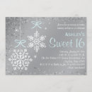 Search for snowflake sweet 16 invitations Sparkle